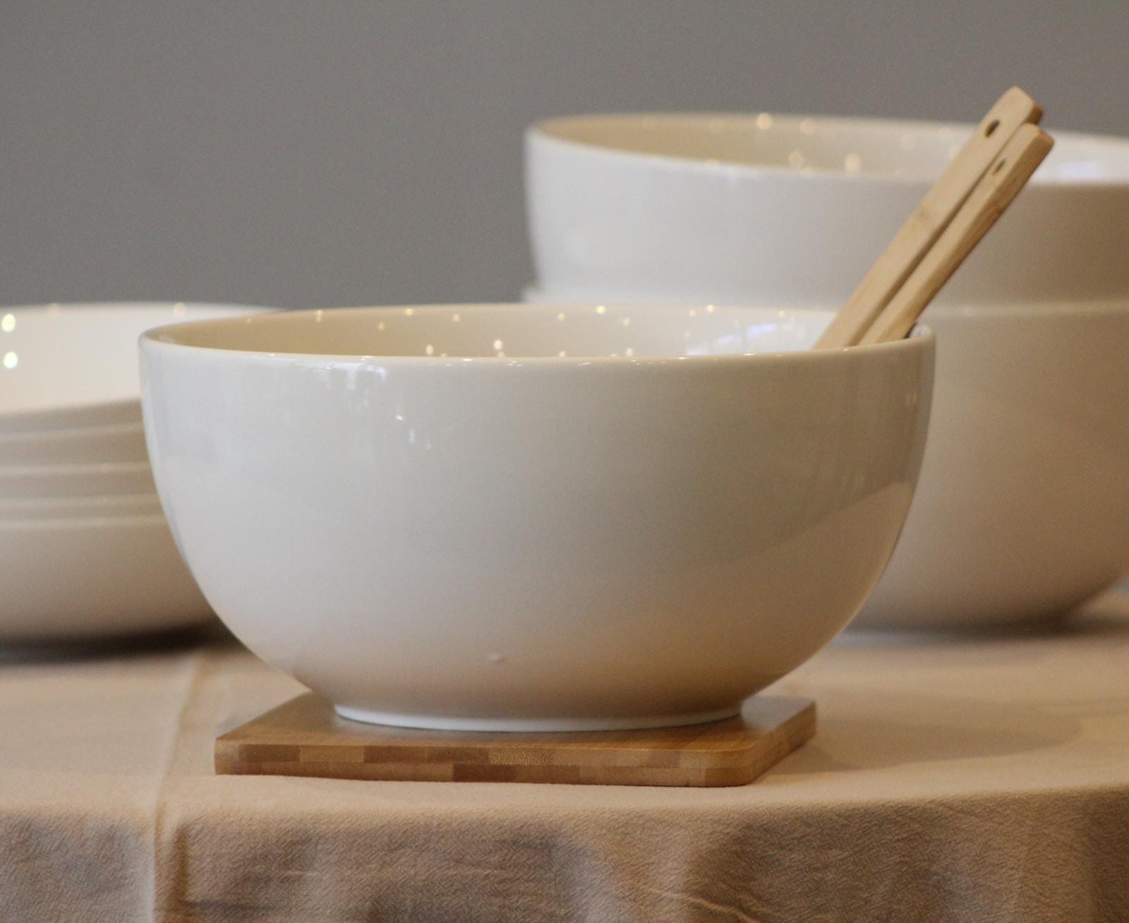 Bowl de cerámica blanco